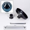 Ripoll ceiling light, globe light blue, 1-light source