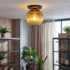 Koyoto ceiling light, globe light 26 cm gold, clear, 1-light source