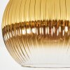 Koyoto ceiling light, globe light 26 cm gold, clear, 1-light source