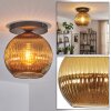 Koyoto ceiling light, globe light 25 cm gold, 1-light source
