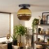 Koyoto ceiling light, globe light 25 cm gold, 1-light source