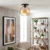 Koyoto ceiling light, globe light 30 cm Amber, 1-light source