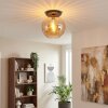 Koyoto ceiling light, globe light 30 cm Amber, 1-light source