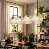 Ripoll hanging light, globe light, pendant light clear, 4-light sources