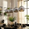 Ripoll hanging light, globe light, pendant light Smoke-coloured, 4-light sources