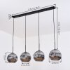 Ripoll hanging light, globe light, pendant light Smoke-coloured, 4-light sources