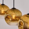 Ripoll hanging light, globe light, pendant light gold, clear, 4-light sources