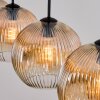 Ripoll hanging light, globe light, pendant light Amber, clear, 4-light sources
