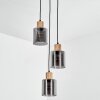 Mador hanging light, pendant light, Cluster pendant lamp Ecru, black, 3-light sources