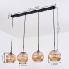 Ripoll hanging light, globe light, pendant light Amber, 4-light sources