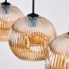 Ripoll hanging light, globe light, pendant light Amber, 4-light sources