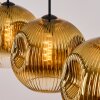 Ripoll hanging light, globe light, pendant light gold, clear, 4-light sources