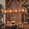 Ripoll hanging light, globe light, pendant light coppery, 4-light sources