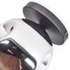 Ripoll ceiling light, globe light chrome, Smoke-coloured, 1-light source
