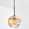 Ripoll hanging light, pendant light Amber, clear, 1-light source