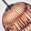 Ripoll hanging light, pendant light clear, coppery, 1-light source