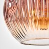 Ripoll hanging light, pendant light clear, coppery, 1-light source