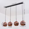 Ripoll hanging light, globe light, pendant light coppery, 4-light sources