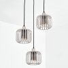 Molan hanging light, pendant light, Cluster pendant lamp sand-coloured, 3-light sources