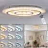 Lidor ceiling light LED grey, white, 1-light source, Remote control