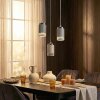 Fenik hanging light, pendant light, Cluster pendant lamp white, 3-light sources