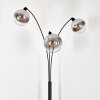 Tapitapa globe light, floor lamp black, 3-light sources