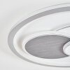 Rarel ceiling light LED chrome, grey, silver, white, 1-light source