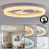 Rarel ceiling light LED Opal white, black, white, 1-light source