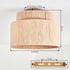 Rivan ceiling light beige, 1-light source