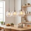 Ripoll hanging light, globe light, pendant light clear, 3-light sources