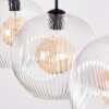 Ripoll hanging light, globe light, pendant light clear, 3-light sources