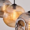 Ripoll hanging light, globe light, pendant light Amber, Smoke-coloured, 3-light sources