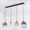 Ripoll hanging light, globe light, pendant light Amber, clear, Smoke-coloured, 4-light sources