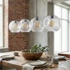 Ripoll hanging light, globe light, pendant light clear, 4-light sources