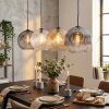 Ripoll hanging light, globe light, pendant light Amber, clear, Smoke-coloured, 4-light sources