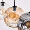 Ripoll hanging light, globe light, pendant light Amber, clear, Smoke-coloured, 4-light sources