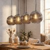Ripoll hanging light, globe light, pendant light Smoke-coloured, 4-light sources