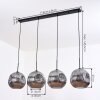 Ripoll hanging light, globe light, pendant light Smoke-coloured, 4-light sources