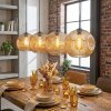 Ripoll hanging light, globe light, pendant light Amber, 4-light sources
