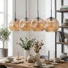 Ripoll hanging light, globe light, pendant light Amber, 4-light sources