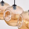 Ripoll hanging light, globe light, pendant light Amber, 4-light sources