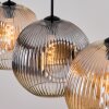 Ripoll hanging light, globe light, pendant light Amber, clear, Smoke-coloured, 4-light sources