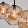 Ripoll hanging light, globe light, pendant light Amber, clear, 4-light sources