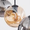 Koyoto hanging light, globe light, pendant light Amber, Smoke-coloured, 3-light sources