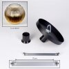 Koyoto ceiling light, globe light 30 cm gold, clear, 1-light source