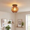 Koyoto ceiling light, globe light 30 cm coppery, 1-light source