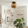 Koyoto ceiling light, globe light 30 cm gold, 1-light source
