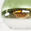 Koyoto ceiling light, globe light 30 cm green, clear, 1-light source