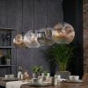 Ripoll hanging light, globe light, pendant light Amber, clear, Smoke-coloured, 4-light sources