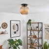 Koyoto ceiling light, globe light 30 cm Amber, 1-light source